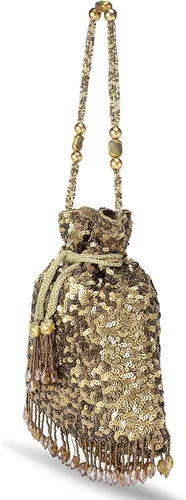 Miniatura 5 de Aheli Indian Potli - Bolsas de noche para mujer, estilo étnico, con cordón