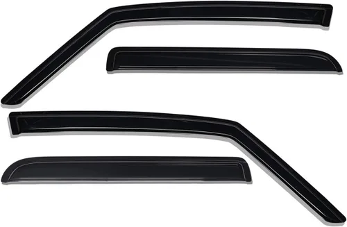 Miniatura 4 de Lightronic Visera de ventana de ventilación automática de montaje exterior extraduradera, se adapta a Jeep Patriot 2007-2017, protección UV