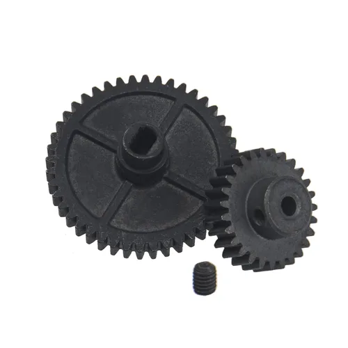 ShareGoo - Juego de engranajes de reducción de engranajes diferenciales de metal 44T y engranaje de motor 27T compatible con WLtoys 144001 1/14 RC