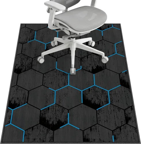 Miniatura 25 de Tapete para silla de oficina para suelo de madera dura y azulejos, 36 x 48 pulgadas, tapete resistente para silla de escritorio para suelos duros