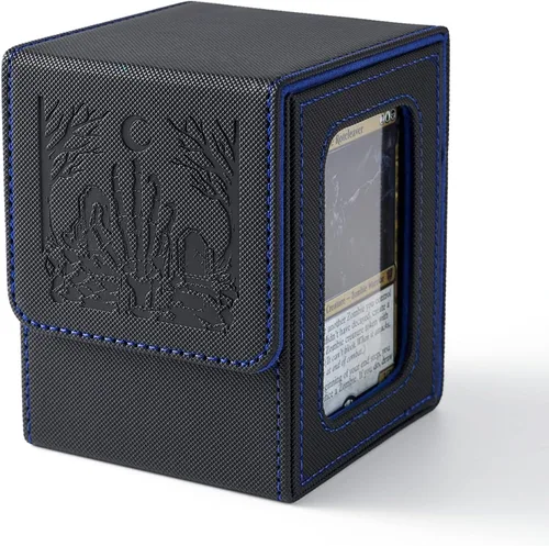 Miniatura 8 de Venssu MTG Caja de Mazos para Exhibición Commander, Caja de Mazos de Cartas que Cabe 100 Cartas con Doble Funda, Caja de Almacenamiento de Cartas