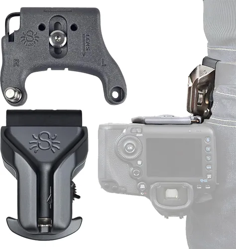 Miniatura 10 de Spider Holster – Pistolera de cámara con clip y opciones de extracción rápida y bloqueo seguro. Incluye placa para cámara con pin de acero Funda +