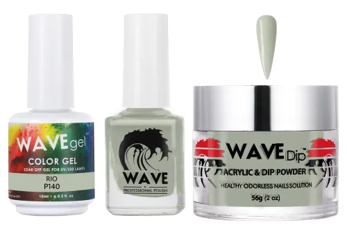 Miniatura 74 de WAVEGEL - Juego de gel de remojo, laca de uñas y polvo acrílico a juego - Colección Simplicity - #P109 Blizzard
