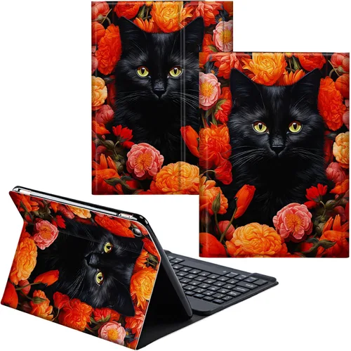 Miniatura 97 de Funda para Samsung Galaxy Tab S6 Lite 2022/2020 Teclado Inalámbrico Desmontable y Cubierta De Soporte De Cuero PU Funda Protectora Para Samsung