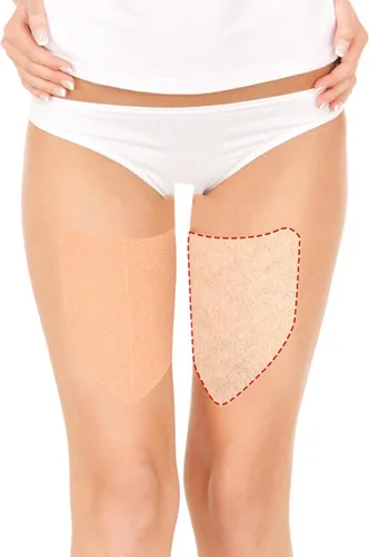 Miniatura 4 de Pegatinas antirozaduras interiores en forma de V en el muslo,Adhesivo resistente al desgaste cuerpo anti-fricción almohadilla,Parches invisibles