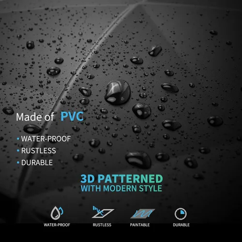 Miniatura 7 de Art3d Paneles decorativos texturizados de PVC 3D para decoración de paredes interiores en sala de estar, dormitorio en negro, paquete de 33