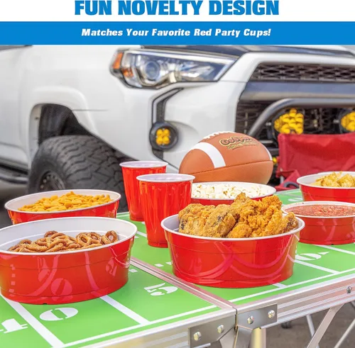 Miniatura 3 de GoBig Red Party Cup Bowls - Large Disposable Plastic Bowls - 22 oz or 60 oz