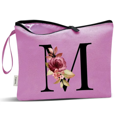 Miniatura 8 de Vavabox A-Z Bolsa de Maquillaje Personalizada, Regalos de Cumpleaños para Mujeres y Mamá, Regalos para la Mejor Amiga, Bolsa de Cosméticos
