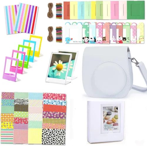 Instant Mini 12 accesorios de cámara compatibles con cámara Fujifilm Instax Mini 12, incluye funda, álbum, marcos para colgar en la pared, marcos de