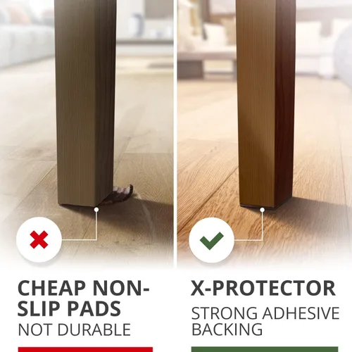 Miniatura 4 de Almohadillas Antideslizantes para Muebles 8 piezas 1 1/2" X-Protector - ¡Agarres Premium para Muebles! Patas de Goma Autoadhesivas para Muebles