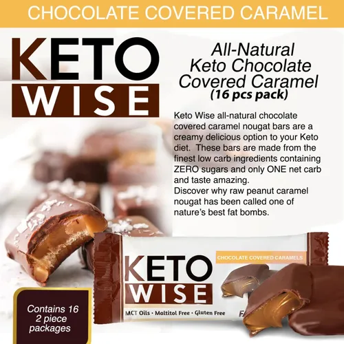 Miniatura 4 de Keto Wise Fat Bombs - Hecho con aceite MCT que contiene chocolate, bajo en grasa, bajo en carbohidratos y apto para dieta cetogénica, 0.28 oz