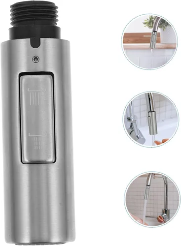 Miniatura 9 de Cabezal rociador de grifo de fregadero de cocina, boquilla de pulverización ajustable de repuesto para cocina y lavandería con dos modos