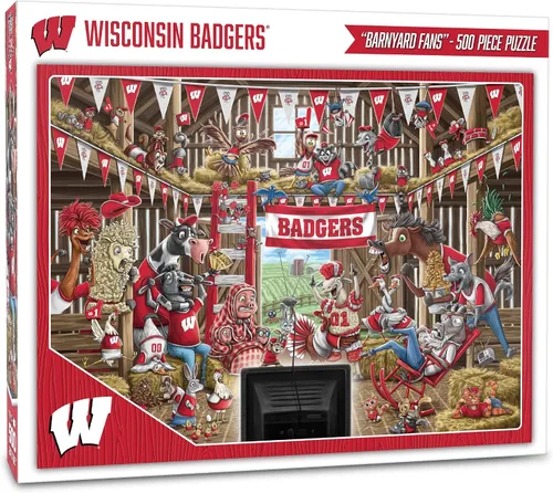 Miniatura 50 de YouTheFan NCAA Barnyard Fans - Rompecabezas de 500 piezas