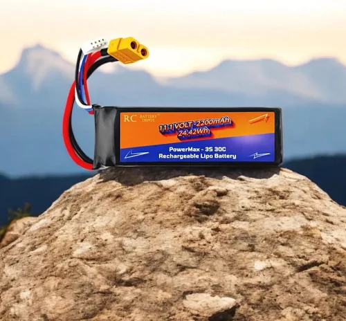 Miniatura 6 de 11.1V 2200mAh 3S 30C XT60 Plug RC Batería de polímero de litio (LiPo) para juguetes RC, barcos, coches, aviones, batería LiPo de alta capacidad
