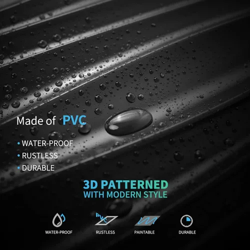 Miniatura 8 de Art3d - 24 paquetes de paneles de pared 3D para decoración interior del hogar, paneles de acento de pared texturizados ondulados de PVC para sala
