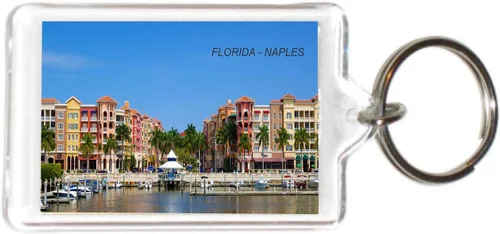 Miniatura 3 de Florida USA United States Acrílico Llaveros Llaveros Titulares - 6 3-Multi