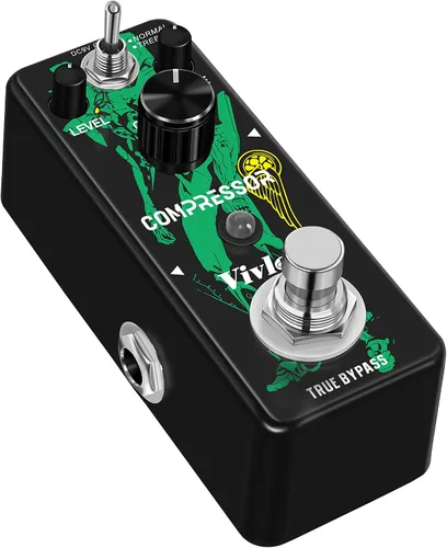 Miniatura 6 de LEF-333 Pedal de compresor mini analógico de efectos de compresión Pedal Stompbox para guitarra eléctrica Bajo True Bypass Pedal