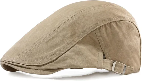 Miniatura 8 de Newsboy Sombreros para hombre, gorra plana de algodón, ajustable, transpirable, irlandés, hiedra, sombrero de caza