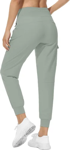 Miniatura 30 de RlaGed - Pantalones tipo cargo de senderismo para mujer, pantalones deportivos ligeros, de secado rápido, resistentes al agua, para pesca y al aire