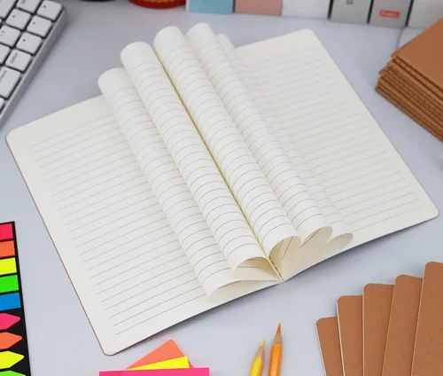 Miniatura 7 de Paquete de 16 cuadernos de papel kraft, 60 páginas, 8.3 x 5.5 pulgadas, cuadernos A5 para trabajo, viajes, negocios, escuela y más - Cuaderno