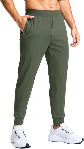 G Gradual Pantalones de golf para hombre con bolsillos con cierre y pantalones elásticos de chándal ajustados pantalones de chándal para hombre