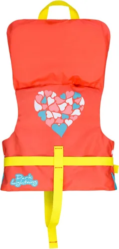 Miniatura 2 de Dark Lightning Chaleco salvavidas para bebés aprobado por USCG de 0 a 30 libras, chaleco de natación para bebé/niños pequeños de 1 a 3 años de edad