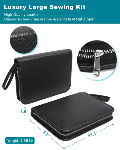 Miniatura 8 de Cebelo - Kit de costura grande para adultos: 232 piezas de suministros de costura para reparación de emergencia de ropa cosida a mano para el hogar