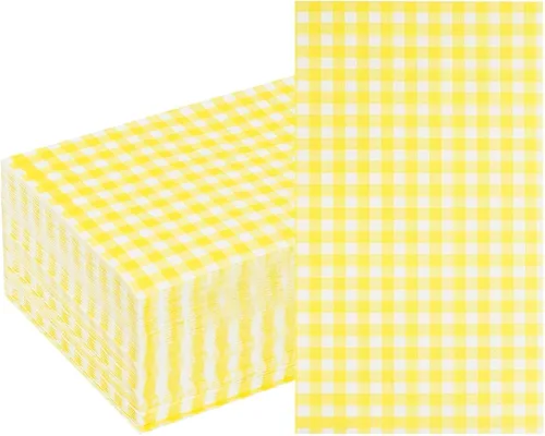 Miniatura 11 de WDF Paquete de 150 servilletas de papel azul bebé, 3 capas, desechables, color azul y blanco, servilletas de cena de invitados de papel para baño