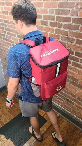 Miniatura 3 de FOCO Atlanta Falcons - Mochila hielera portátil de lados suaves, bolsa aislada con capacidad para 36 latas, equipo de fútbol, muestra tu espíritu