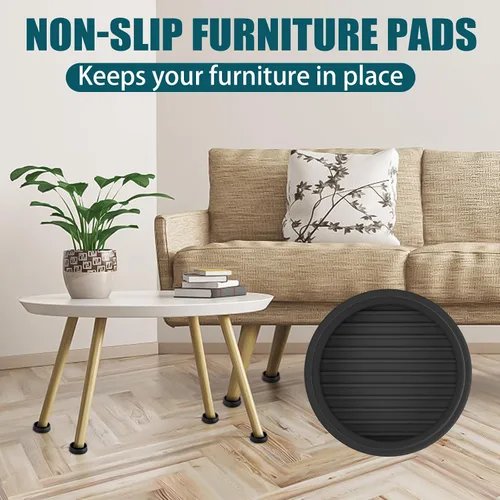 Miniatura 3 de 2 x 2 tazas de goma para muebles, almohadillas redondas antideslizantes para muebles, tazas antideslizantes para muebles, agarre antideslizante