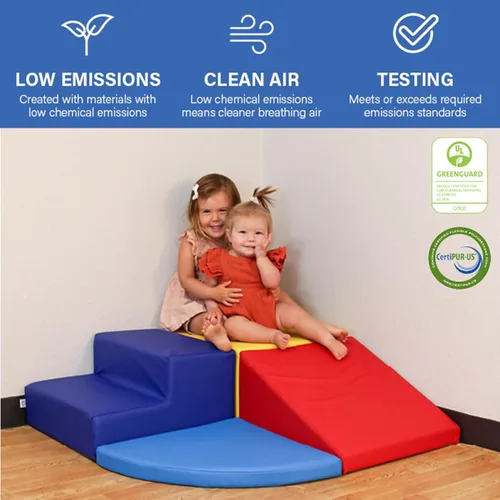 Miniatura 8 de SoftScape - Escalador de esquina para niños pequeños, estructura de juego activo para interiores para niños pequeños y niños, espuma suave segura