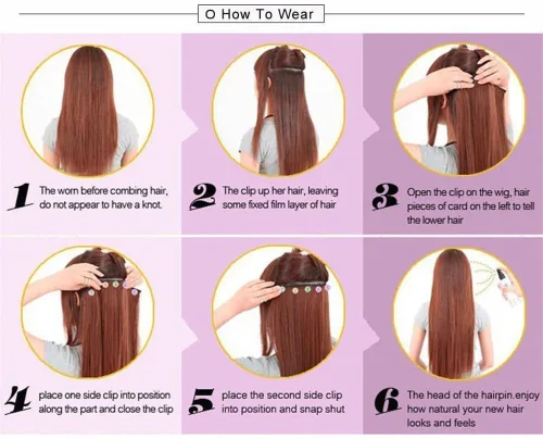 Miniatura 2 de Extensiones de cabello humano rizado con clip, Natural(Natural Wave)