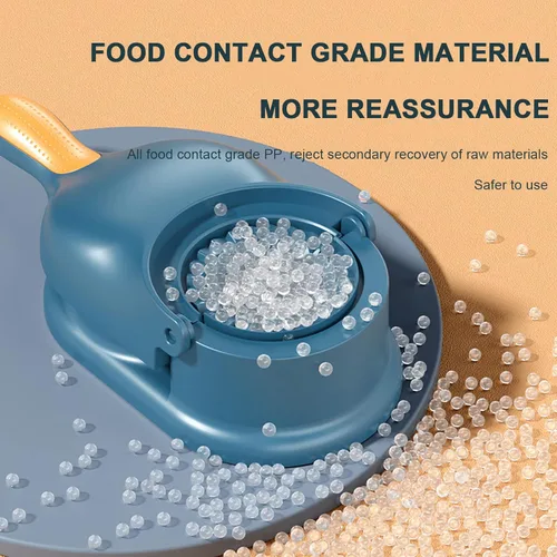 Miniatura 3 de 2023 Nueva máquina de albóndigas 2 en 1, herramienta manual de fabricación de albóndigas de cocina, molde de bola de masa para hacer albóndigas, Azul