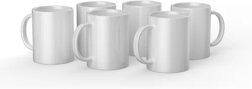Miniatura 9 de Cricut Taza biselada en blanco, revestida de cerámica, apta para lavavajillas y microondas para decorar, compatible con prensa de tazas y tinta