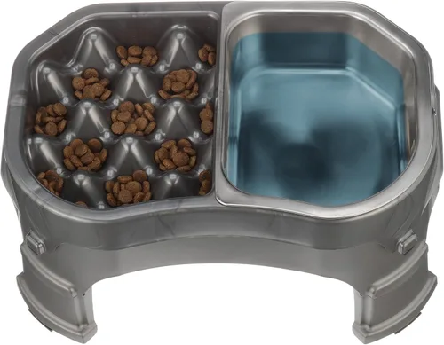 Miniatura 8 de Neater Pet Brands Comedero elevado para alimentación lenta más ordenada Cuenco elevado para alimentos para perro con altura ajustable