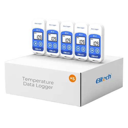 Miniatura 10 de Elitech RC-5 pantalla LCD USB grabador registrador de datos de temperatura, 32000 puntos alta precisión