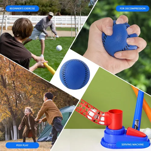 Miniatura 4 de GKK Pelotas de béisbol de espuma, paquete de 12 pelotas de béisbol suaves para jóvenes y adolescentes, pelotas de entrenamiento de espuma