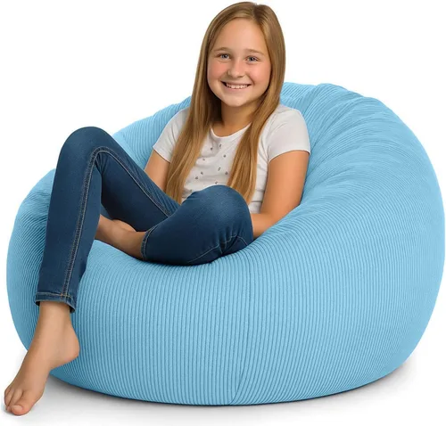 Miniatura 10 de Stuffed Animal Bean Bag Storage Chair Cover (No Filler) Soft Washable Stuffable Removable Premium Organizing Plush Toys Comfortable Organizer Keep