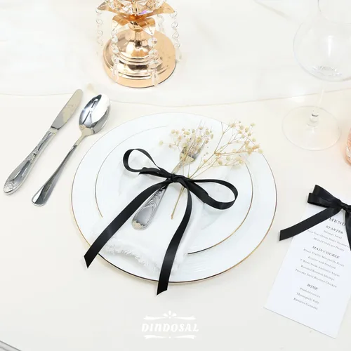 Miniatura 5 de Cinta de satén negra, 1/2 pulgada x 50 yardas, cinta fina para envolver regalos, arreglos florales, invitaciones de boda, despedida de soltera