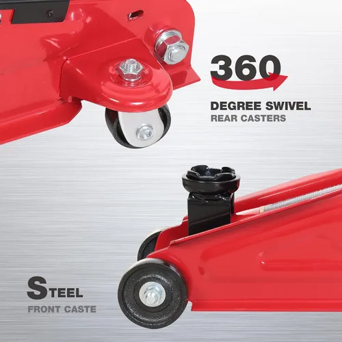 Miniatura 4 de BIG RED Gato hidráulico de carretilla de servicio/suelo portátil con liberación lenta especial y funda de almacenamiento y transporte moldeada por