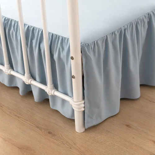Miniatura 17 de TSUTOMI Falda de Cama Negra Tamaño Twin con Volantes y Esquinas Divididas, Falda de Cama Twin Caída de 12 Pulgadas, Falda de Cama Tamaño Twin Negra