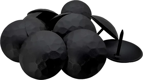 Paquete de 12 clavos de hierro de 1.5 pulgadas, clavos decorativos, color negro, tachuelas de tapicería, Clavos, acento rústico decorativo antiguo