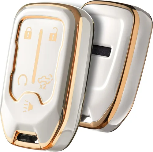 Miniatura 11 de ELOHEI Funda para llavero para Chevy, accesorios de funda para llavero para Chevrolet Silverado Suburban Tahoe GMC Acadia Sierra Terrain Yukon