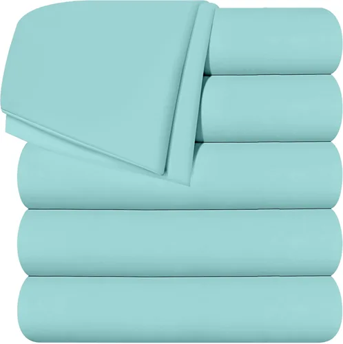 Miniatura 21 de Utopia Bedding Sábanas Planas - Paquete de 6 - Tela de Microfibra Cepillada Suave - Sábana Superior Resistente al Encogimiento y Decoloración - Gris