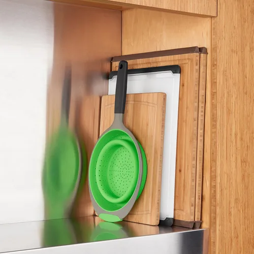 Miniatura 9 de OXO Good Grips Colador de silicona plegable, 2Qt, verde