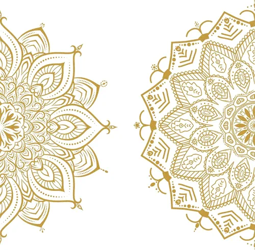 Miniatura 12 de Kazova 20 calcomanías de pared de mandala grande, 20 unidades, 2 hojas, color negro, calcomanías de mandala boho para dormitorio, sala de estar