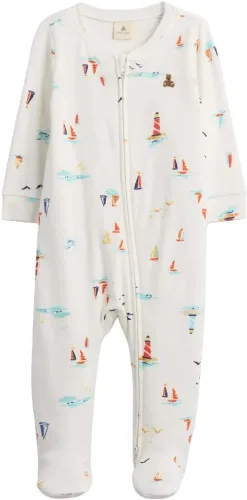 Miniatura 20 de GAP Traje de una pieza unisex para bebé con cremallera bidireccional y pies