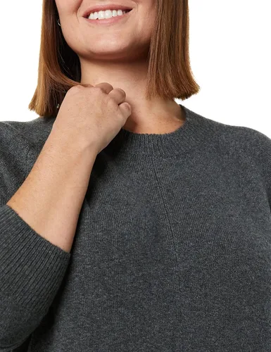 Miniatura 5 de Tienda Essentials Suéter de manga larga con cuello redondo suave al tacto para mujer