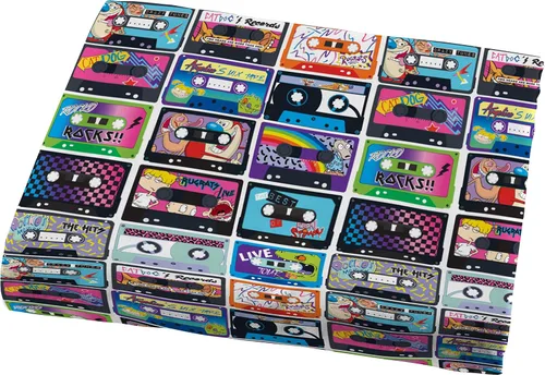 Miniatura 3 de Nickelodeon Splat/Nick 90's Mix Tape - Juego de sábanas de 3 piezas, súper suave, tamaño individual, Varios