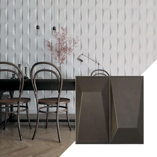 Miniatura 8 de Ekena Millwork WP12X12LOWH 11 7/8 pulgadas de ancho x 11 7/8 pulgadas de alto Locke EnduraWall Decorativo 3D Panel de pared cubre 0.98 pies cuadrados